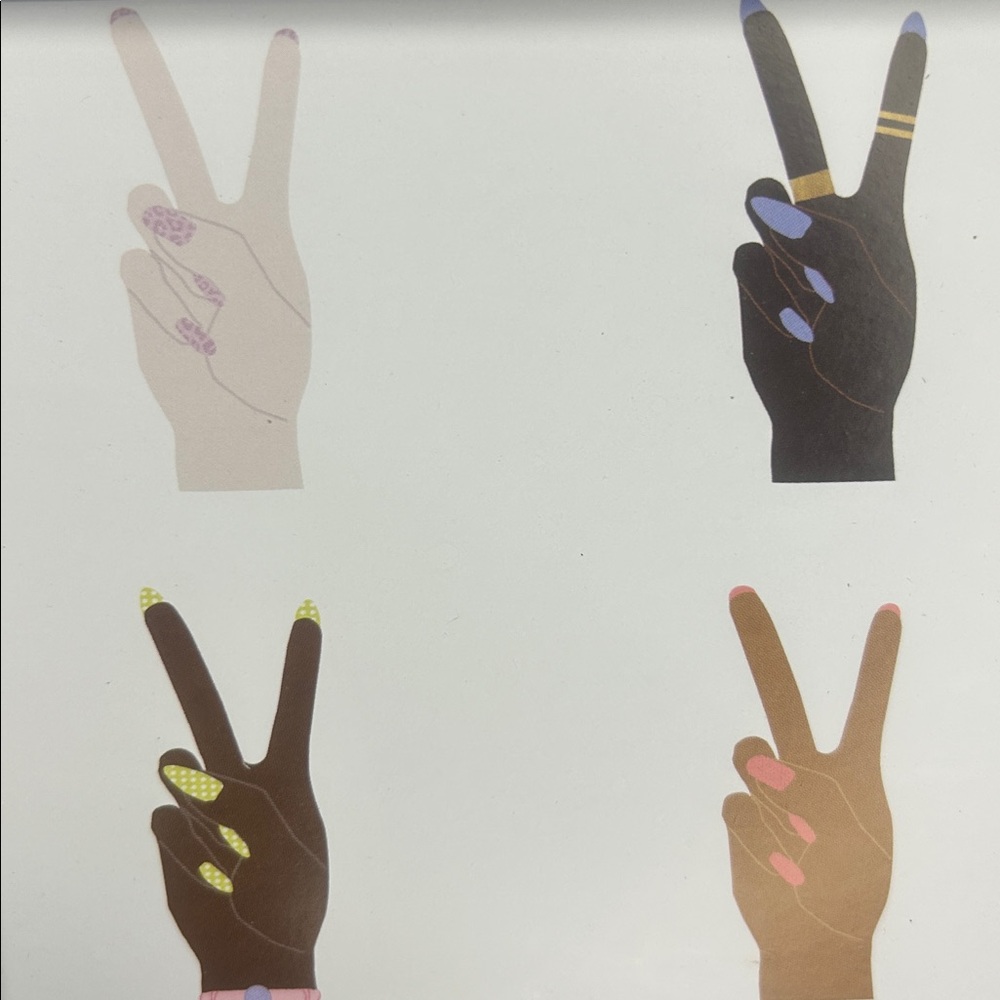 💙Peace & Diversity Hand Art Print 💙